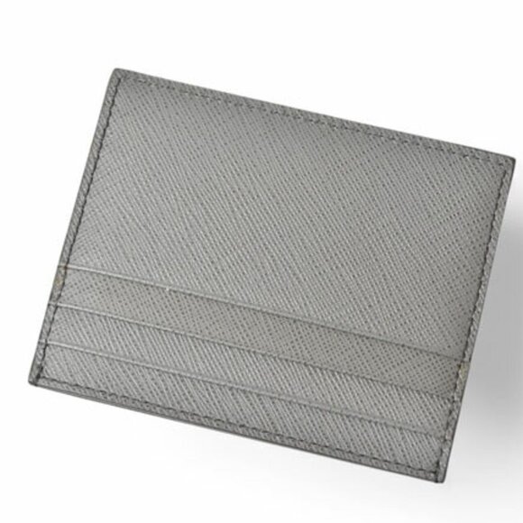 PRADA Gray Saffiano Card Holder - Picture 4 of 7